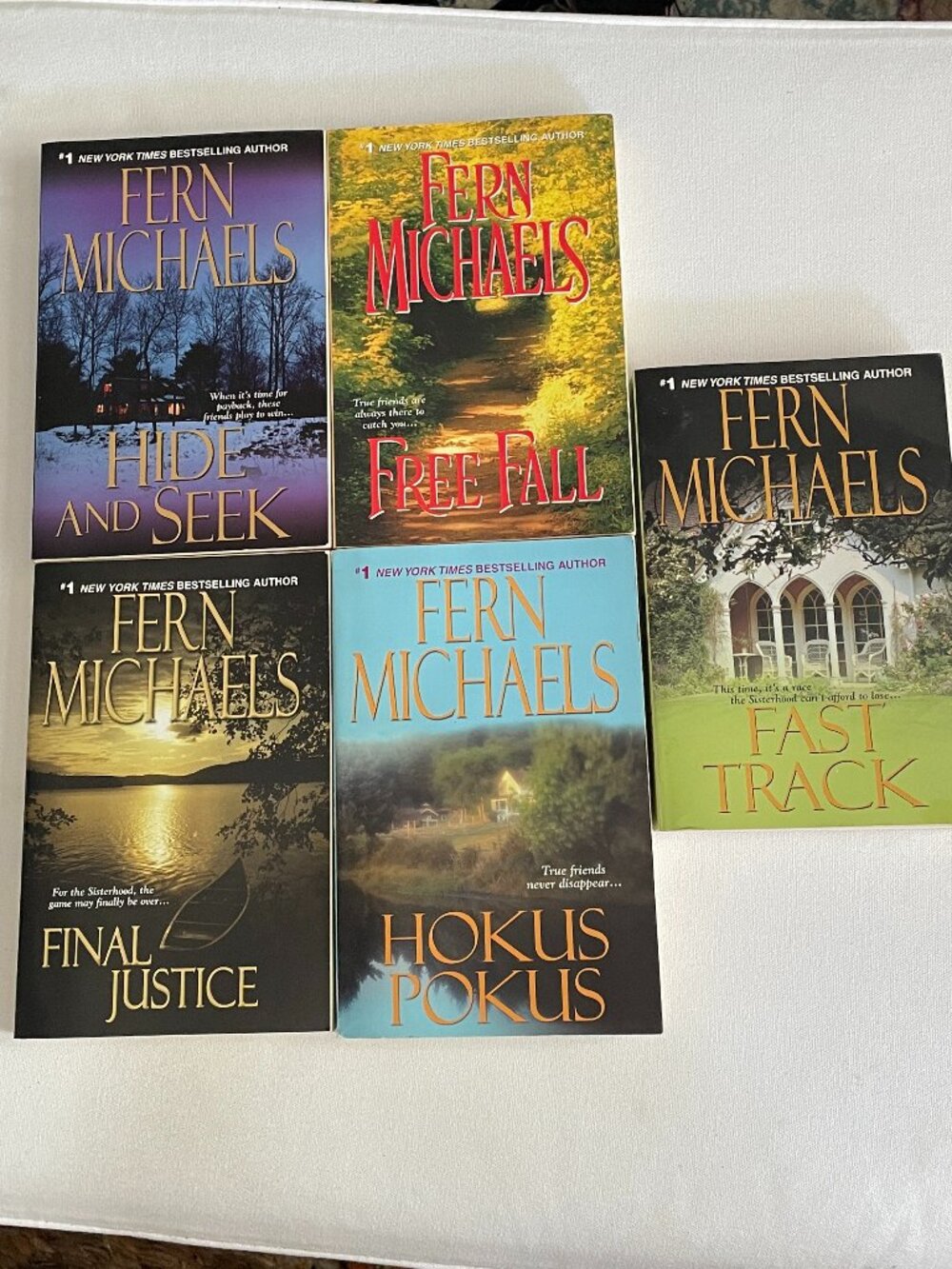 Lot of 5 Fern Michael Books-Large Paperback-Beach Reads